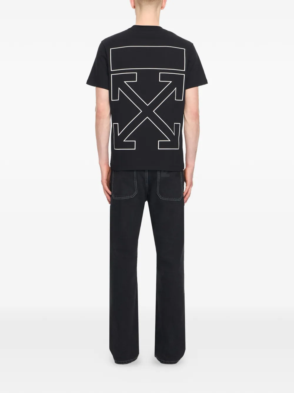Off-White Outline T-shirt Zwart