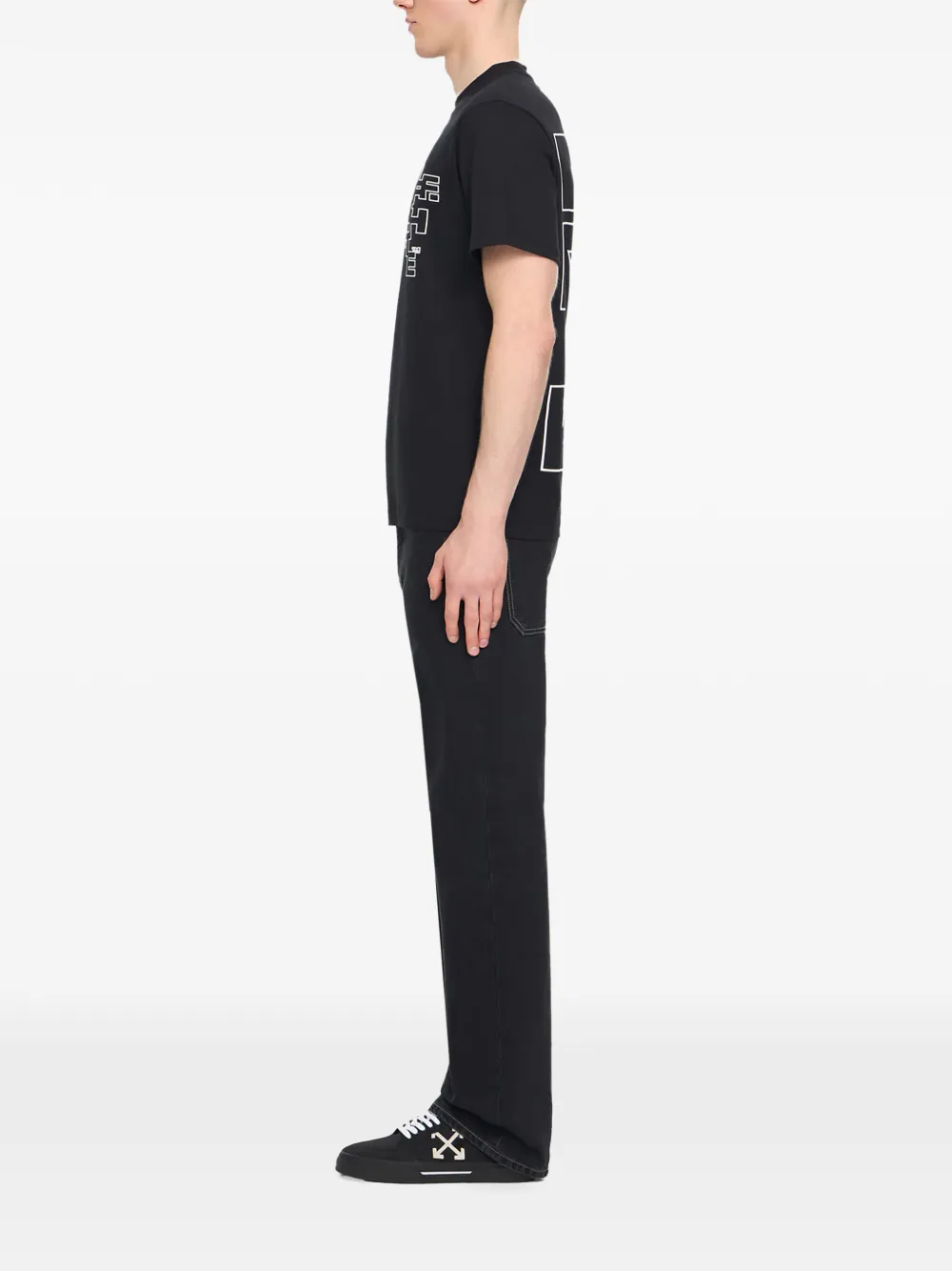 Off-White Outline T-shirt Zwart