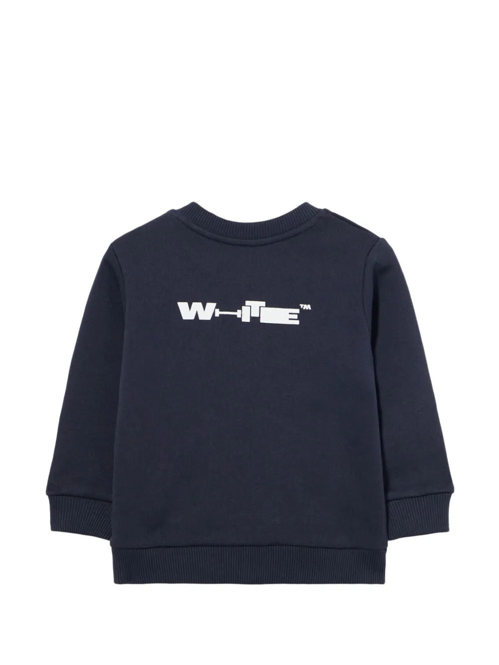  Off-white Kids Sudadera Con Cuello Redondo - Azul 