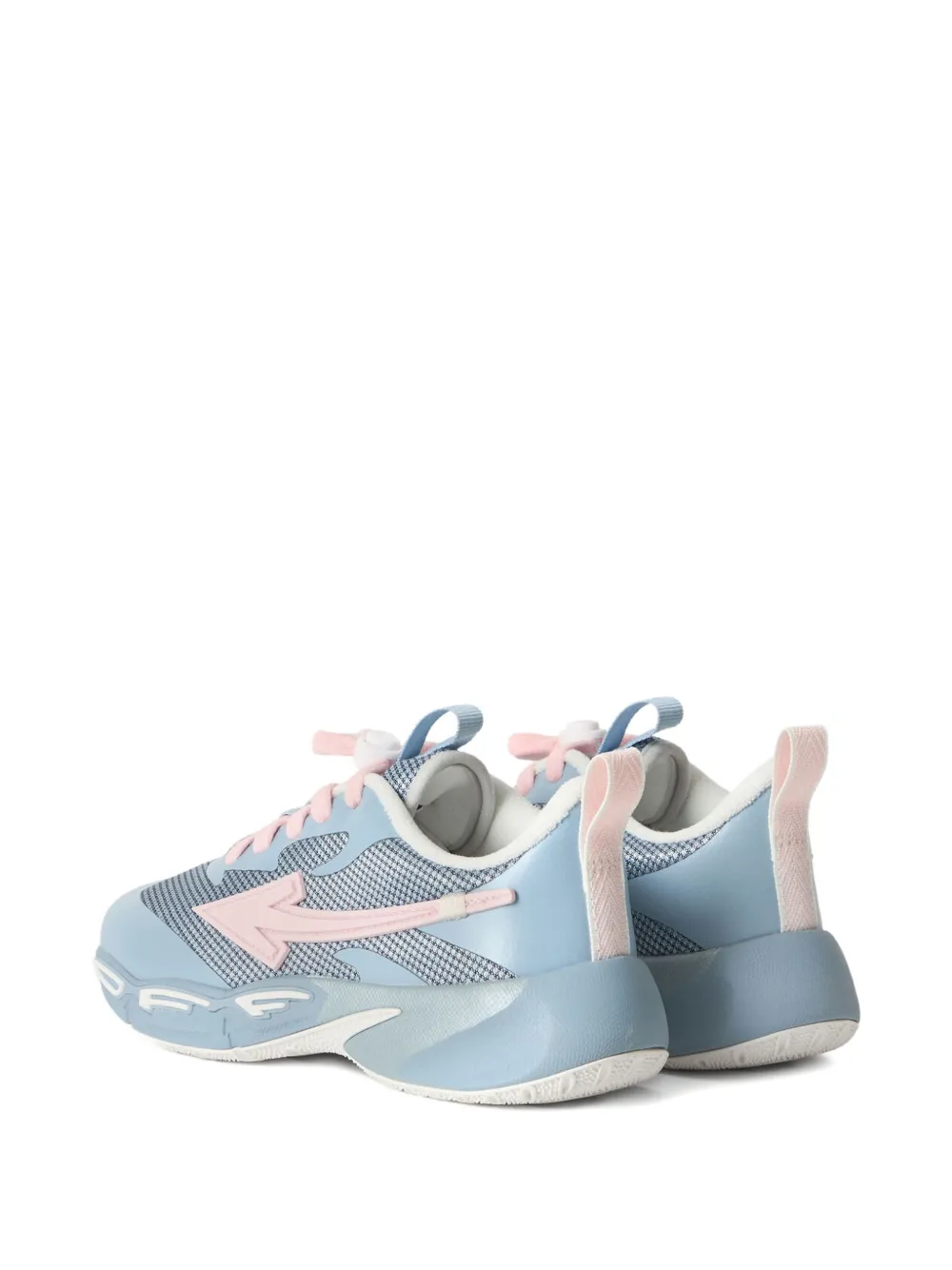 Off-White Kids For Jumping logo-appliqué sneakers Blauw
