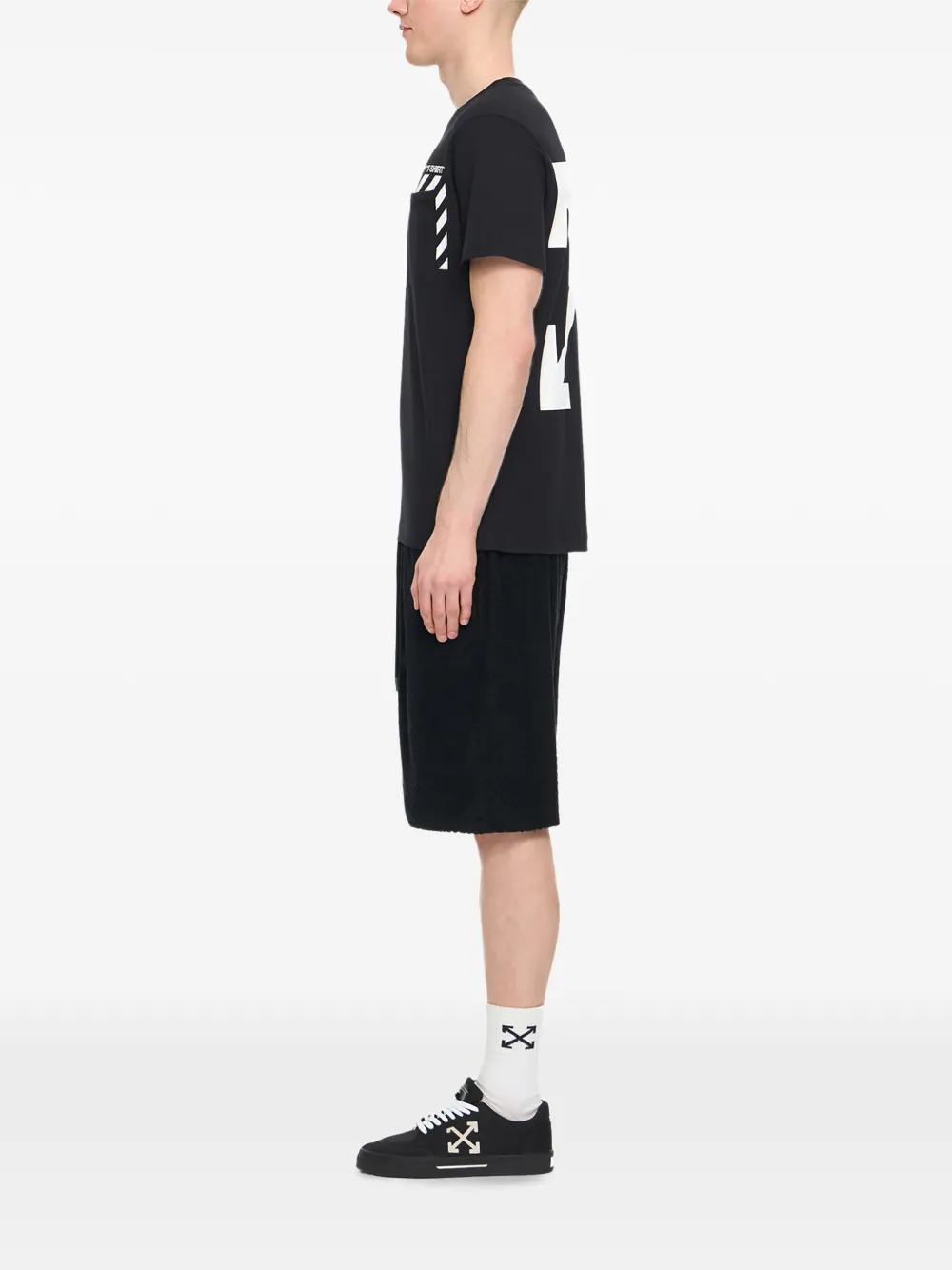  Off-white T-shirt Con Grafica - Nero 