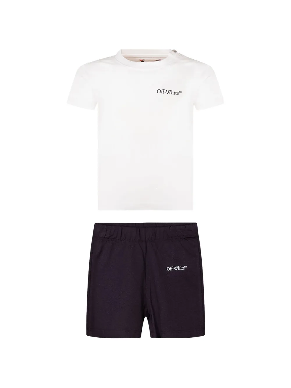 Off-white Babies' Arrow-print Short Set In White