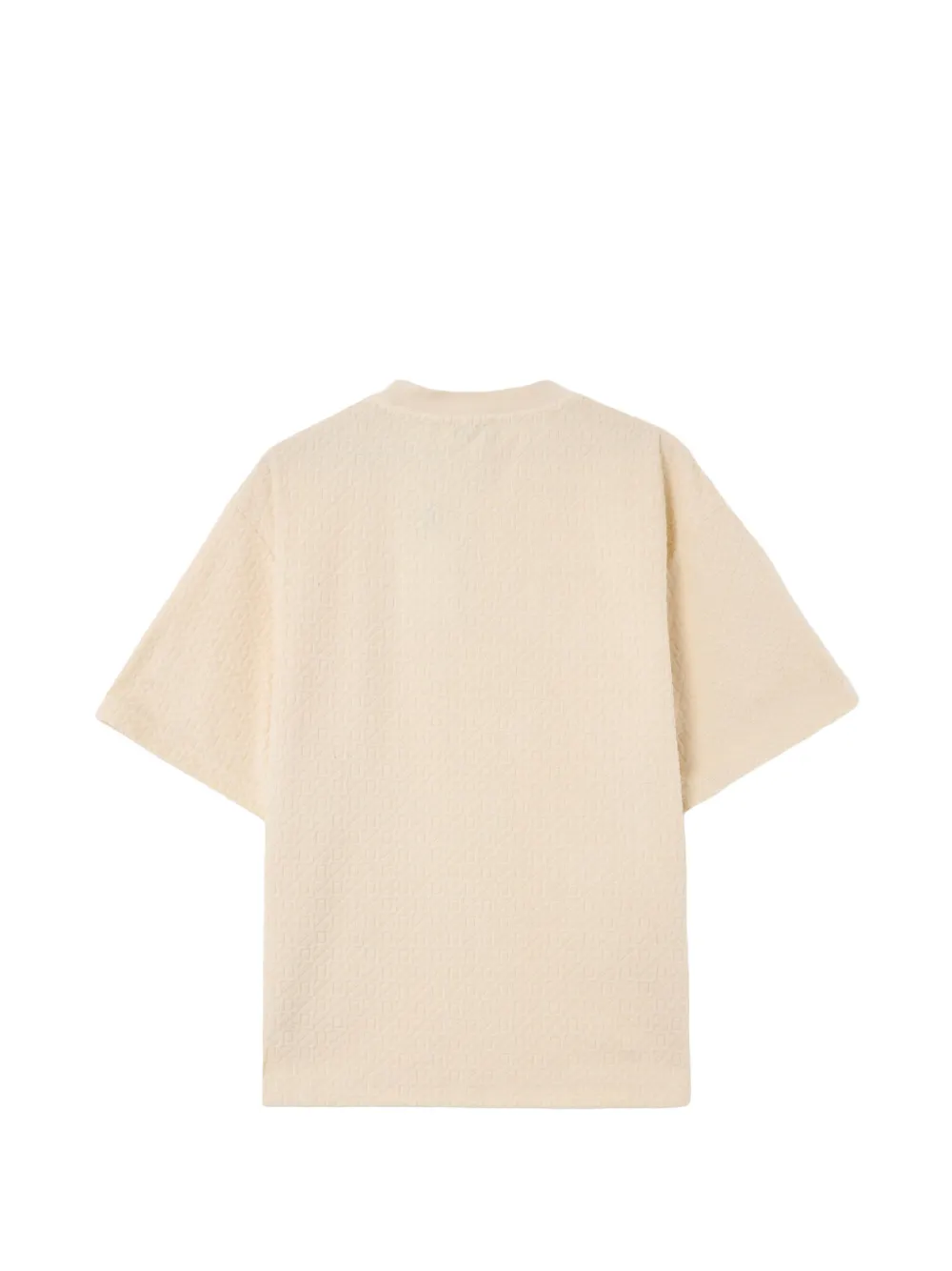 Off-White Badstof T-shirt met logo-patroon Beige