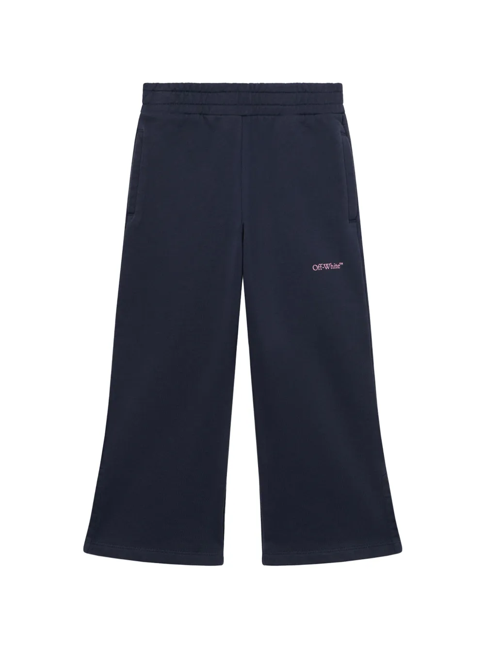 Off-White Kids Diag Splat wide-leg track pants - Blu