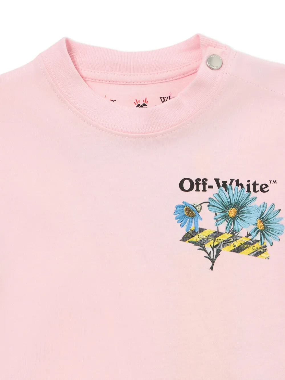 Off-White Kids Daisy Tape shorts set Roze