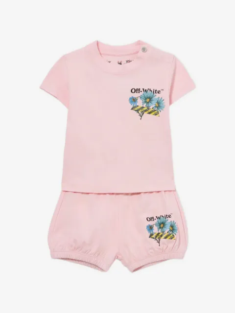 Off-White Kids ensemble haut-short Daisy Tape