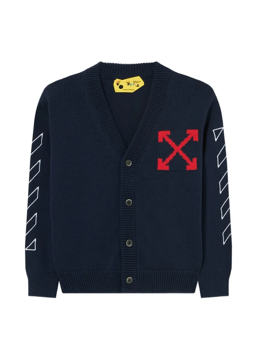 Off-White Kids Arrow Diag cardigan - Blue