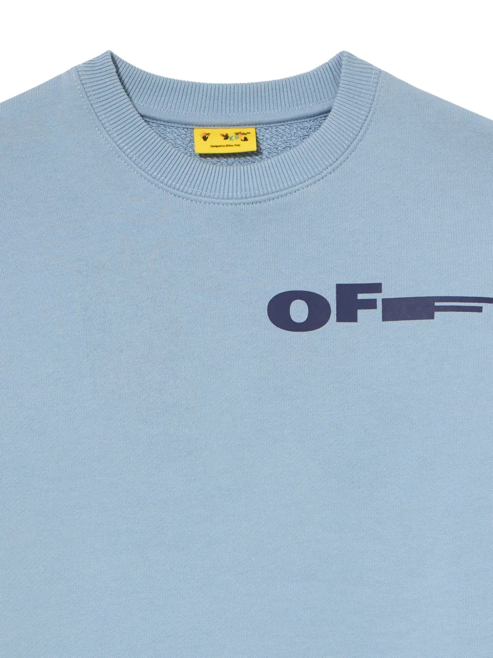 Off-White Kids Sweater met logoprint Blauw