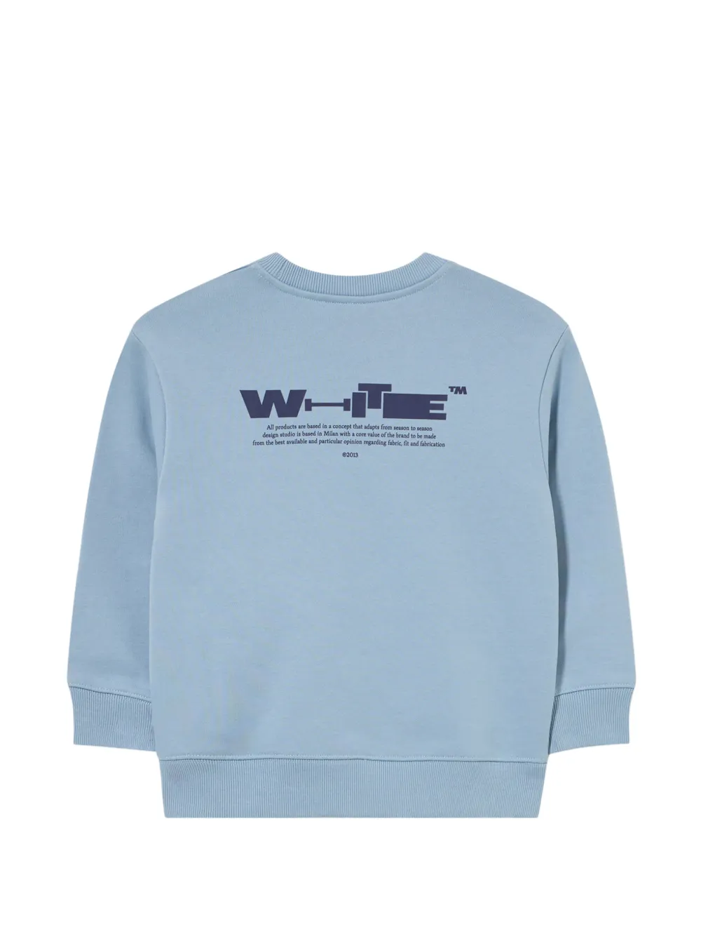 Off-White Kids Sweater met logoprint Blauw