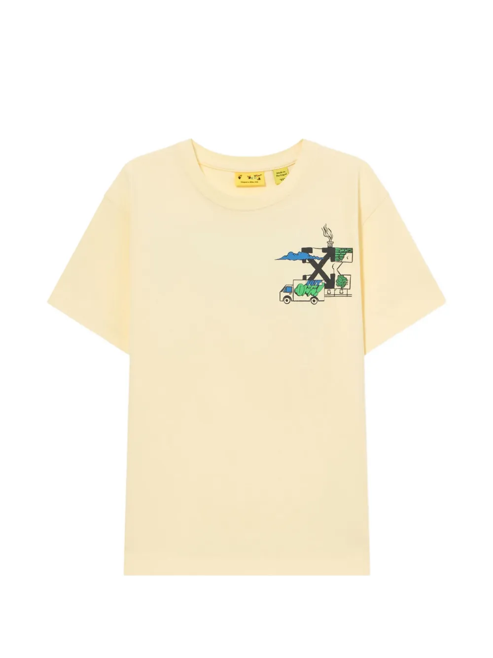 Off-White Kids graphic T-shirt - Toni neutri