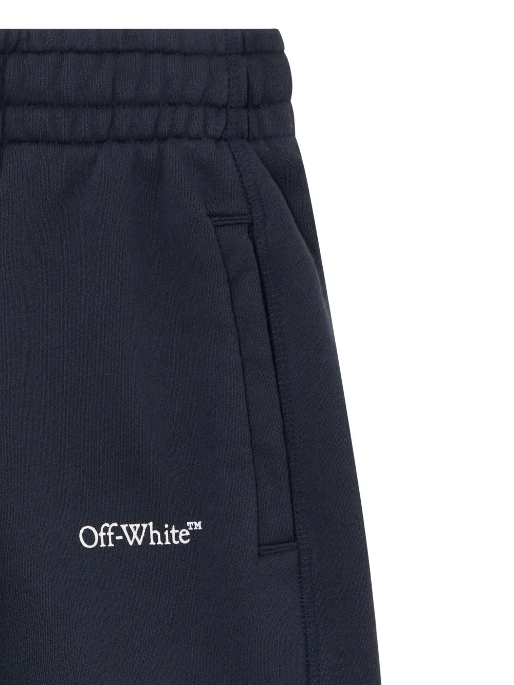 Off-White Kids Trainingsbroek met logoprint Blauw