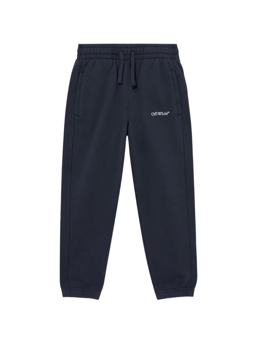 Off-White Kids logo-print track pants - Blu
