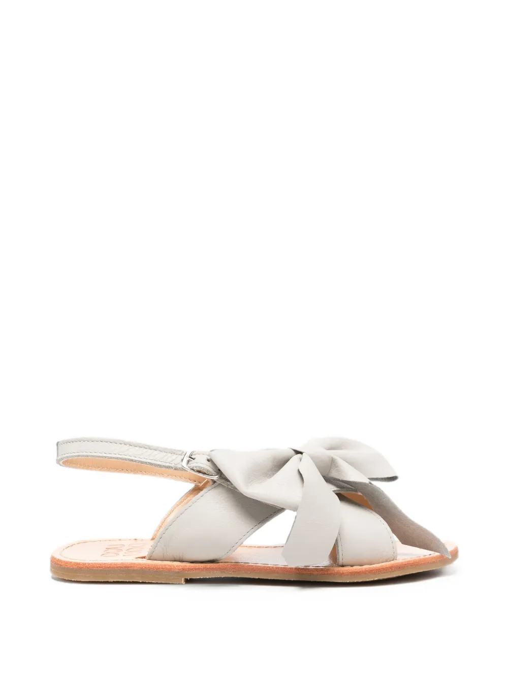 Douuod Kids bow-detail slingback sandals - Grigio