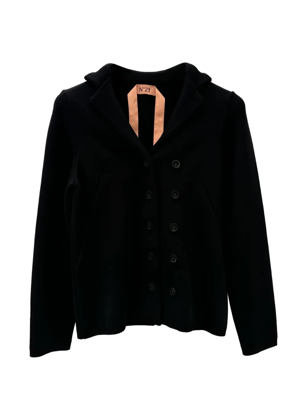 Nº21 double-breasted knit cardigan - Nero