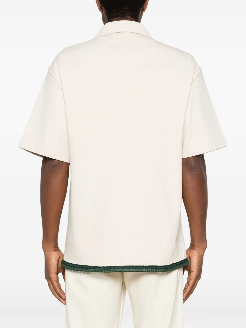 Emporio Armani Overhemd met geborduurd logo Beige