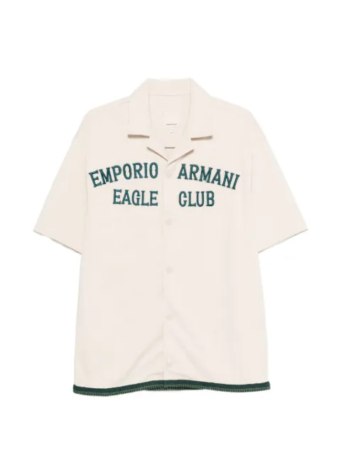Emporio Armani logo-embroidered shirt