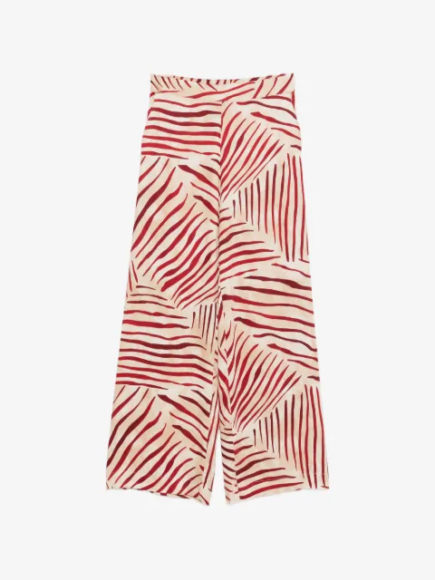 Clips abstract-print palazzo pants