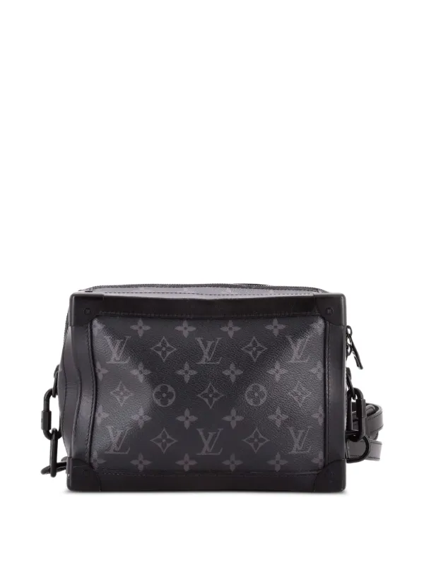 ルイヴィトン エクリプス ショルダーバッグ ソフトトランク ブラック 黒色 本物 Louis Vuitton Pre-Owned ソフト トランク モノグラム エクリプス