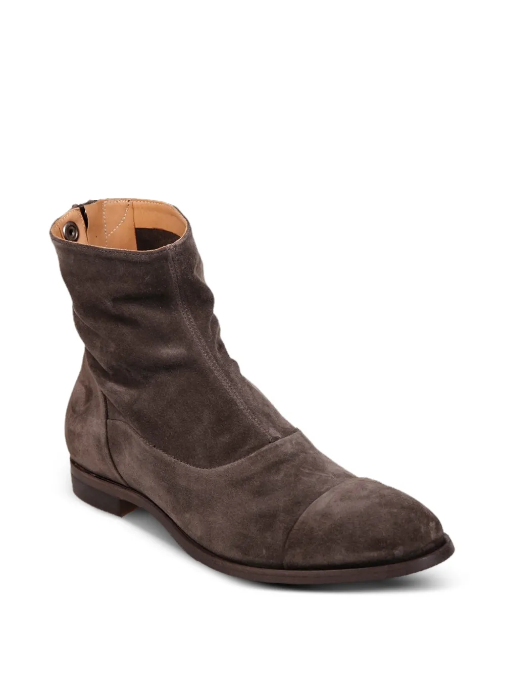 Alberto Fasciani Laarzen met rits op de achterkant Bruin