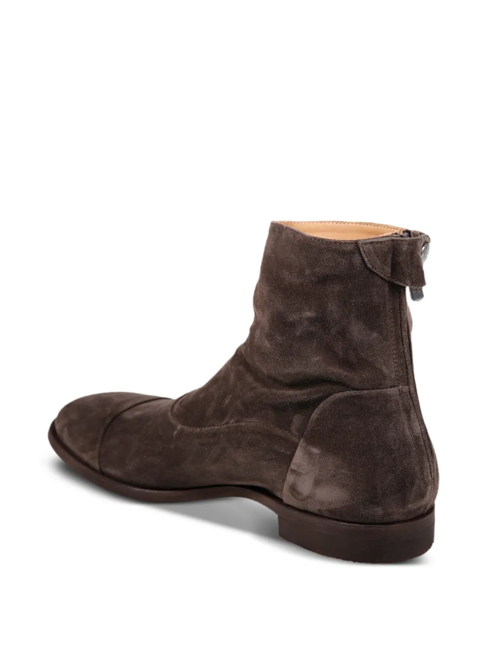 Alberto Fasciani Laarzen met rits op de achterkant Bruin