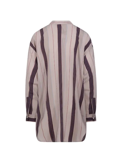 Mr.Mrs Shirt striped button-fastening shirt