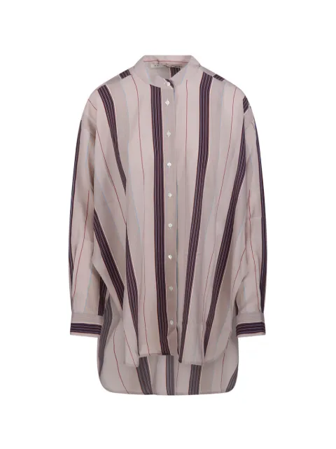 Mr.Mrs Shirt striped button-fastening shirt