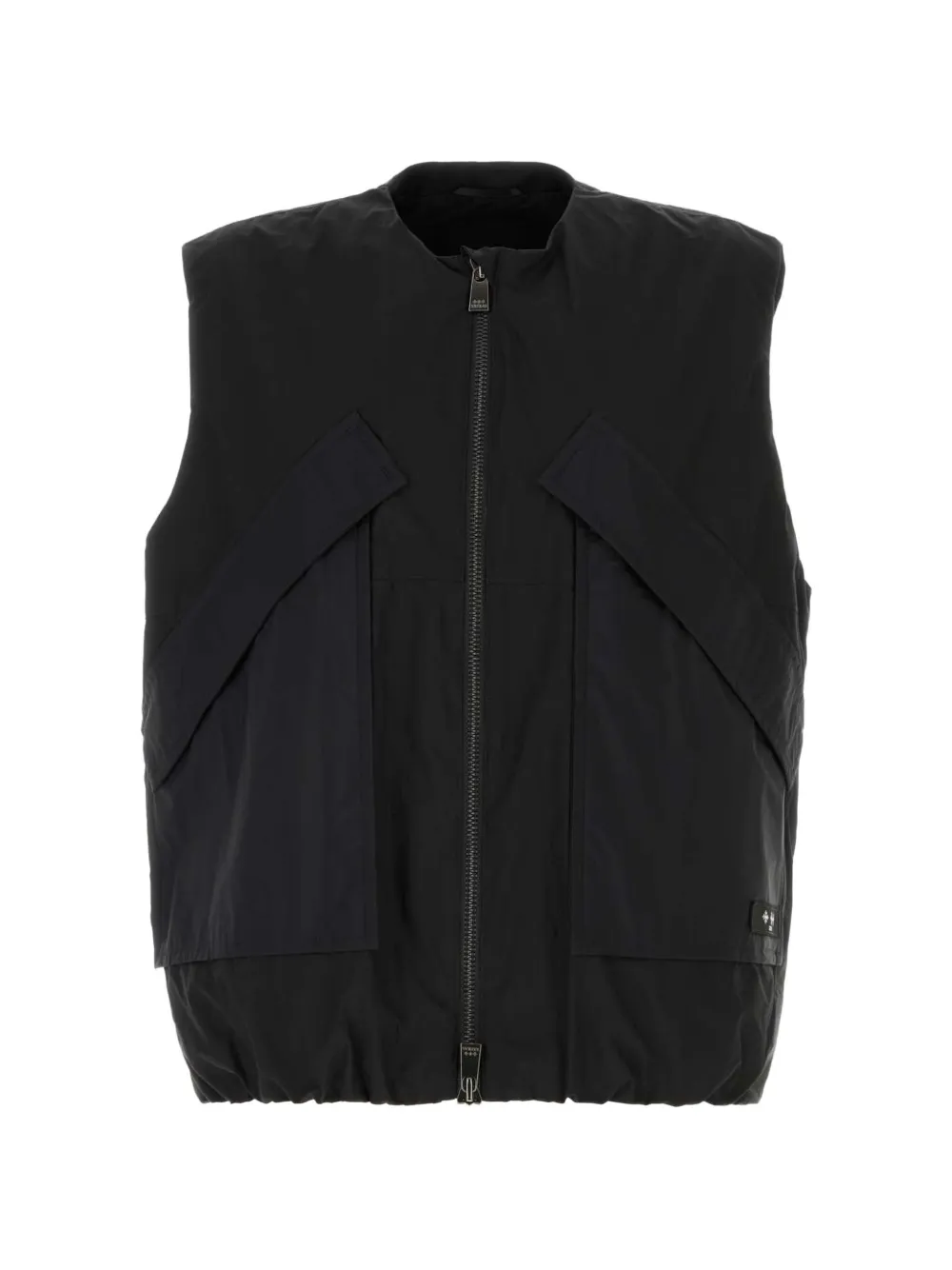 Tatras oversized zip gilet - Schwarz