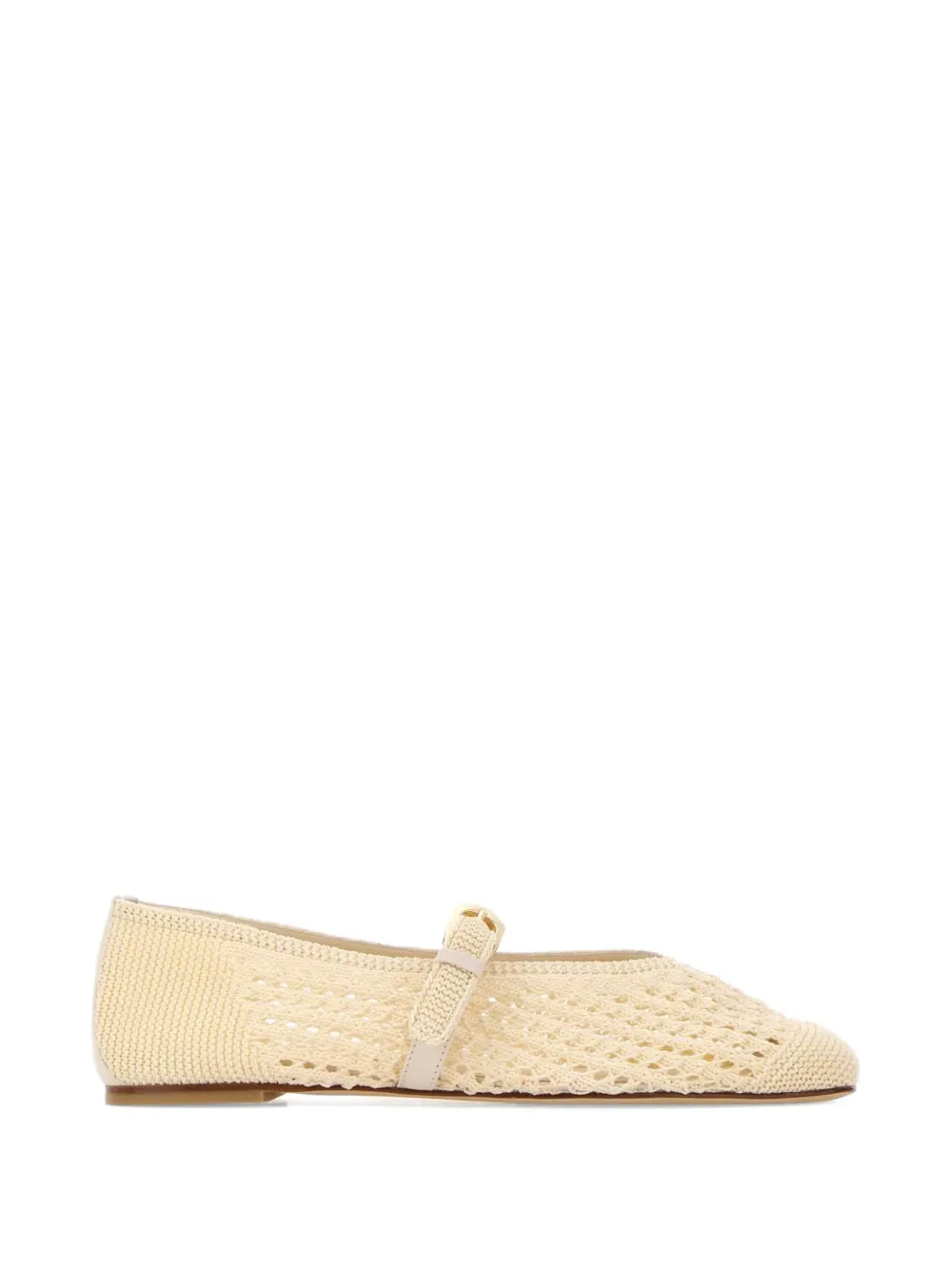 Stuart Weitzman Leora crochet ballet flats - Giallo