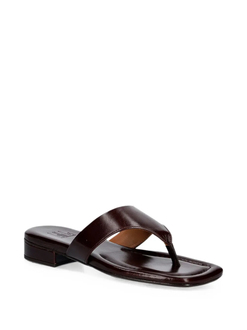 BILLI BI square-toe flat sandals Bruin