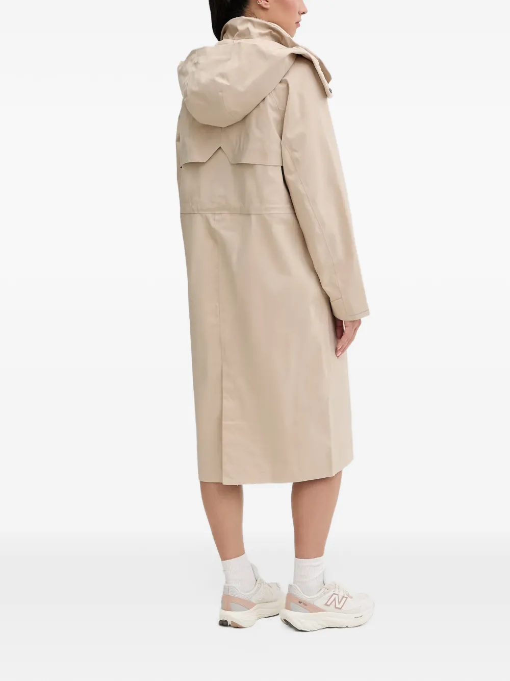 Columbia Amaze regenjas met capuchon en knopen Beige