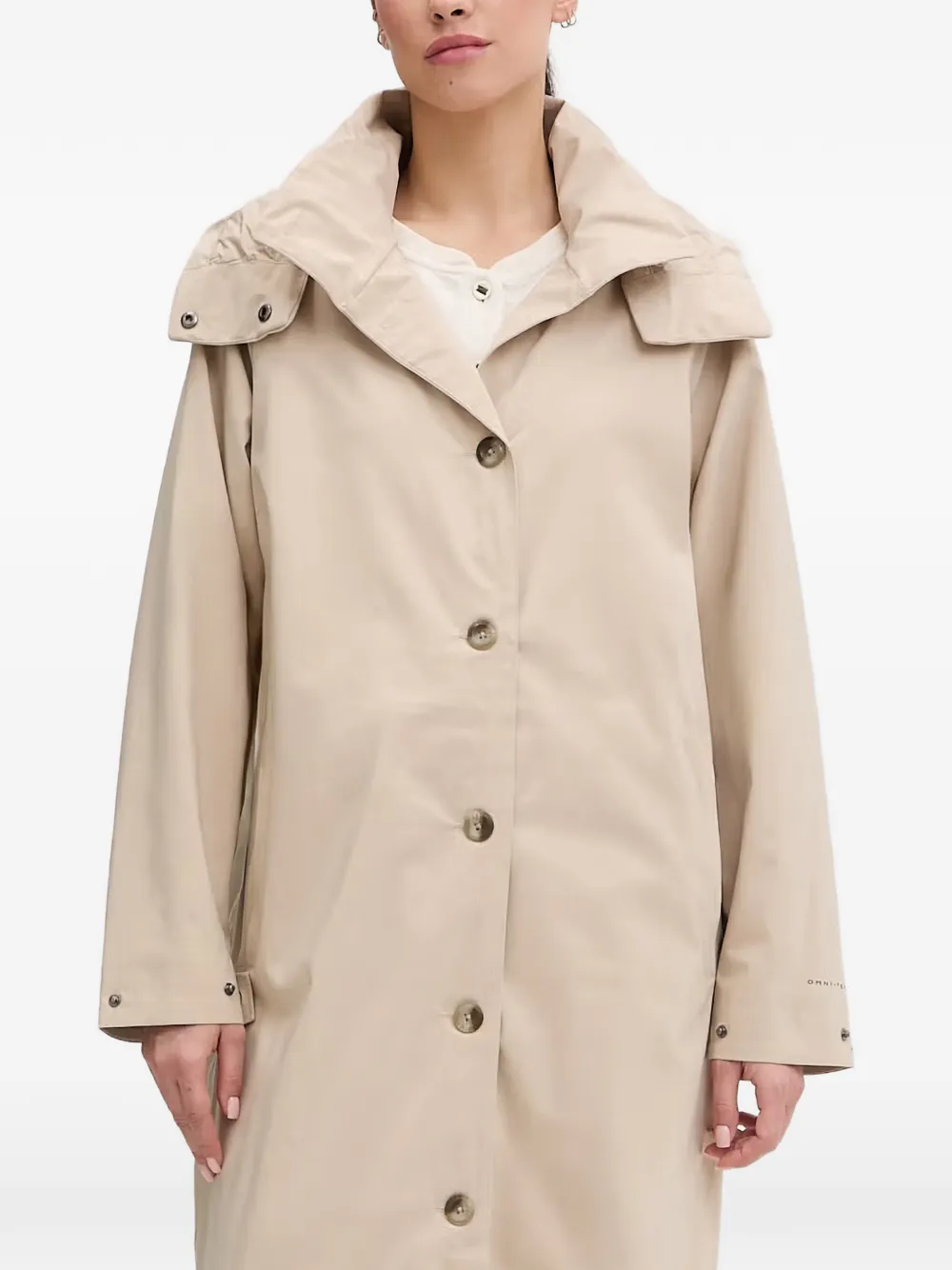 Columbia Amaze hooded button-up raincoat - Toni neutri