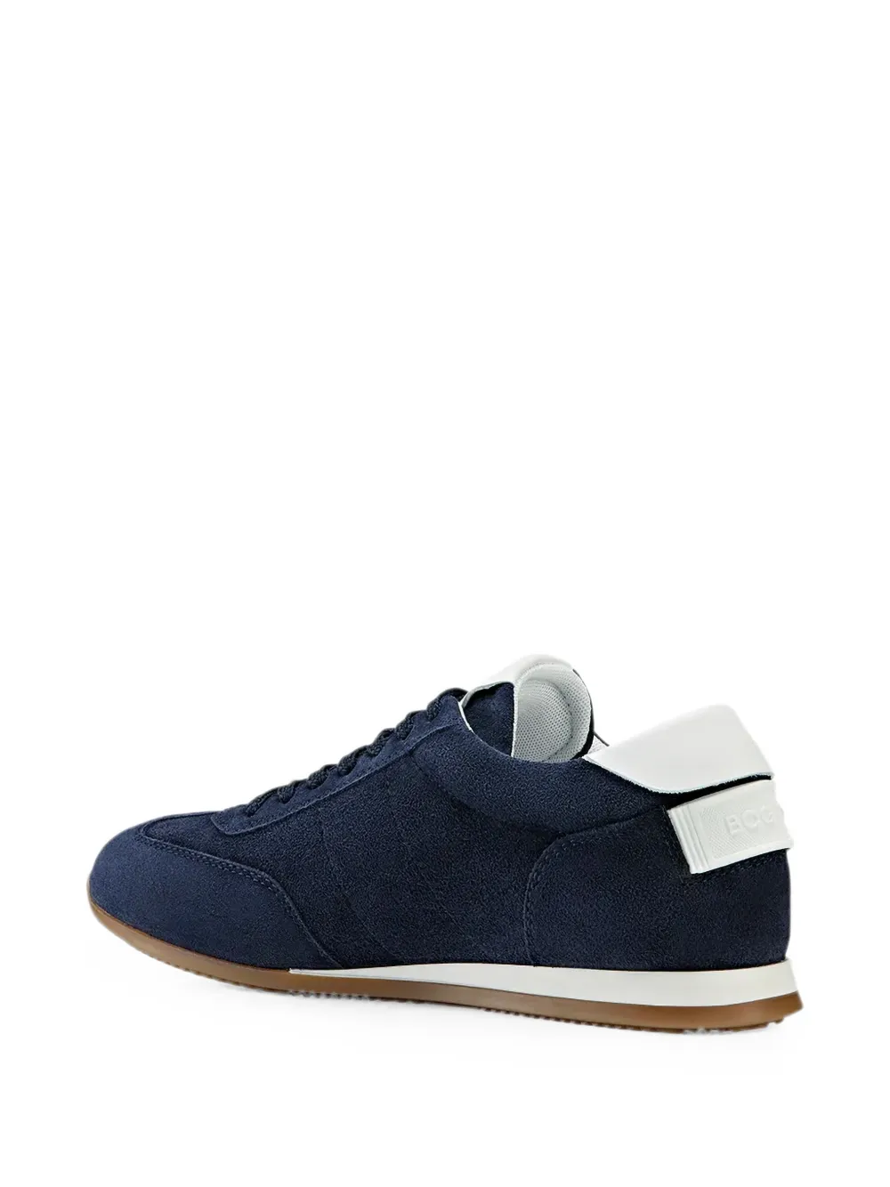 BOGNER Valencia suède sneakers met logo-plakkaat Blauw
