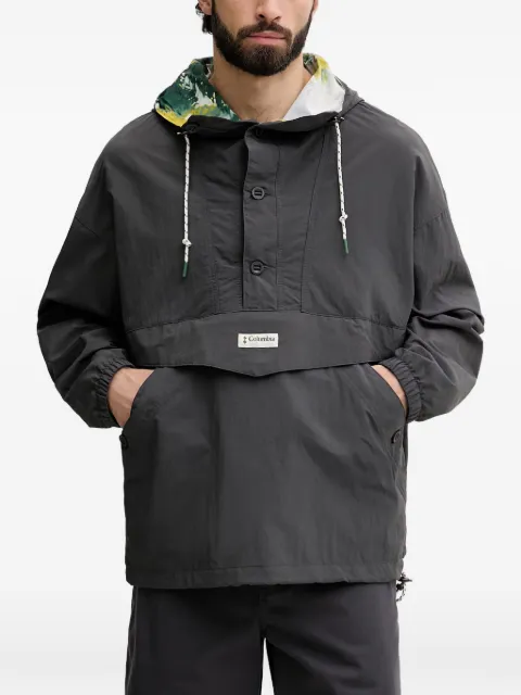 Columbia Acker Rock hooded logo-patch jacket