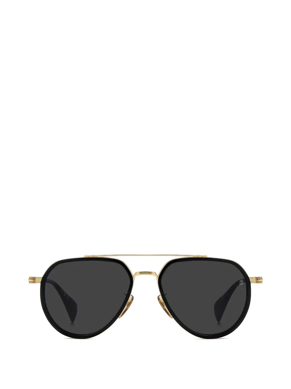 DAVID BECKHAM EYEWEAR double-bridge aviator-bridge aviator-frame sunglasses - Schwarz