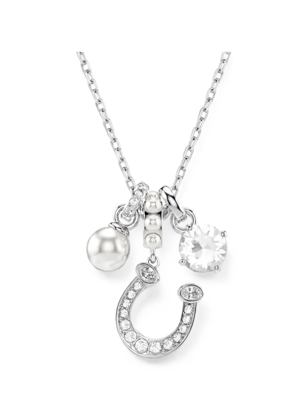 Swarovski Symbolica Halskette mit Hufeisenanhänger - Silber