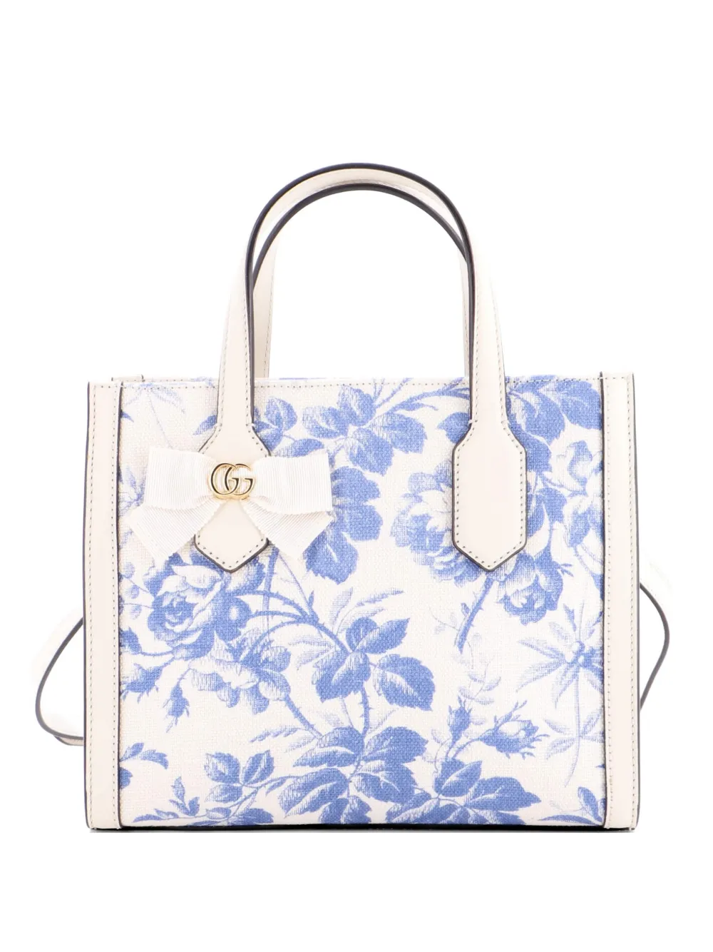 Gucci Pre-Owned GG Ribbon Printed Linen Small tote bag - Multicolore