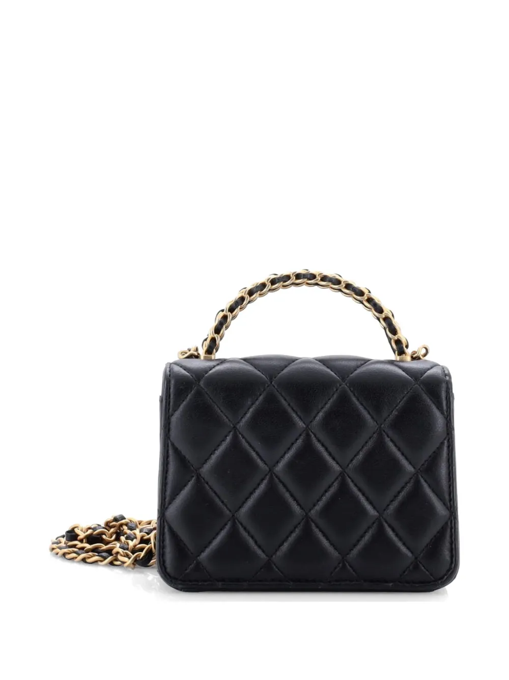 CHANEL Pre-Owned トップハンドル ココマーク フラップ クラッチオン