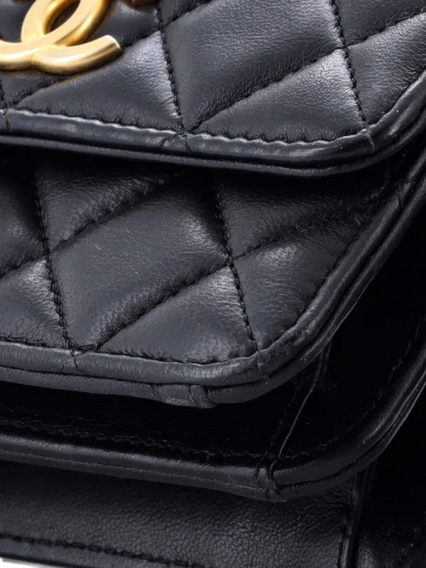 CHANEL Pre-Owned トップハンドル ココマーク フラップ クラッチオン
