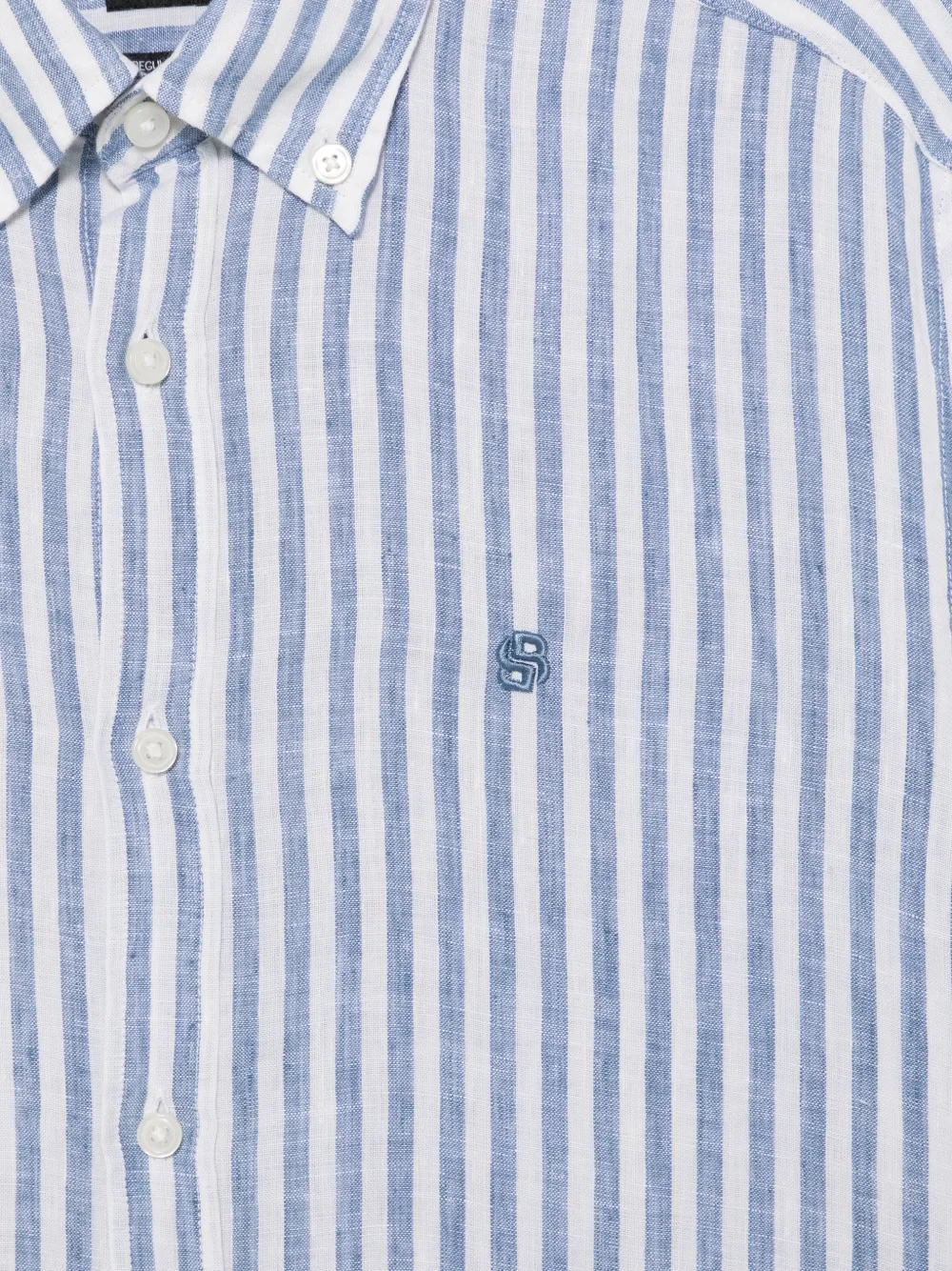  Boss Camisa A Rayas Verticales - Azul 