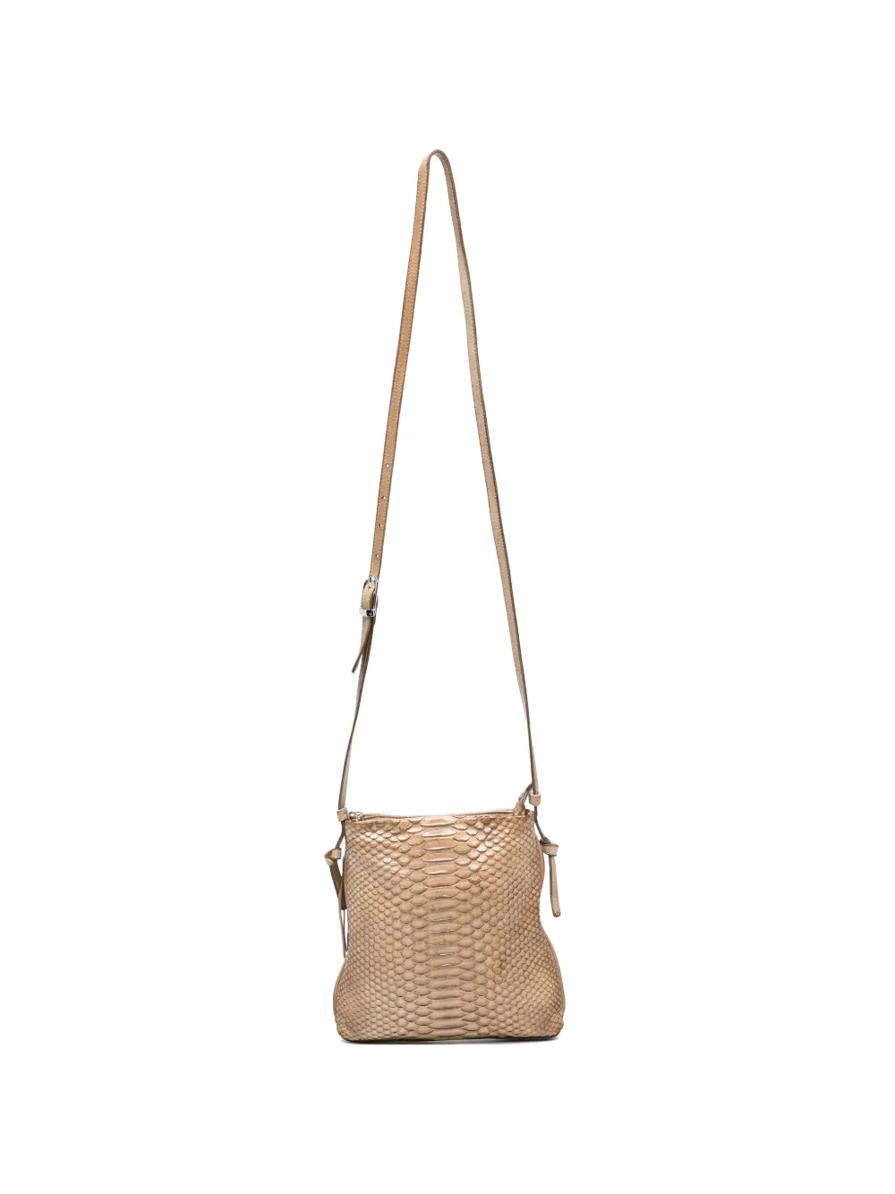 REPTILE´S HOUSE python-skin shoulder bag - Toni neutri