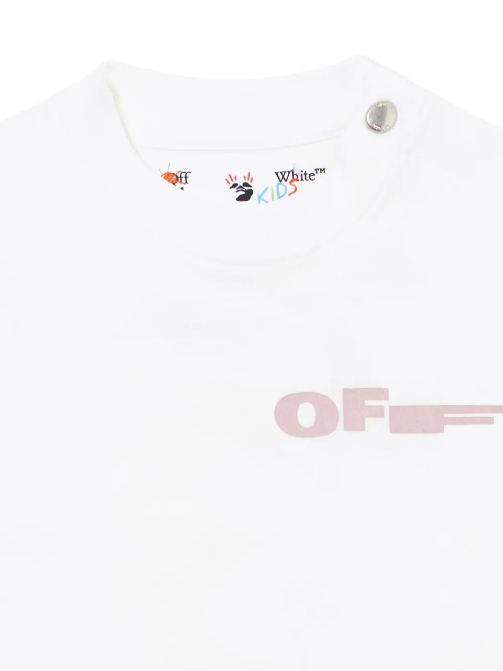 Off-White Kids Type T-shirt Wit