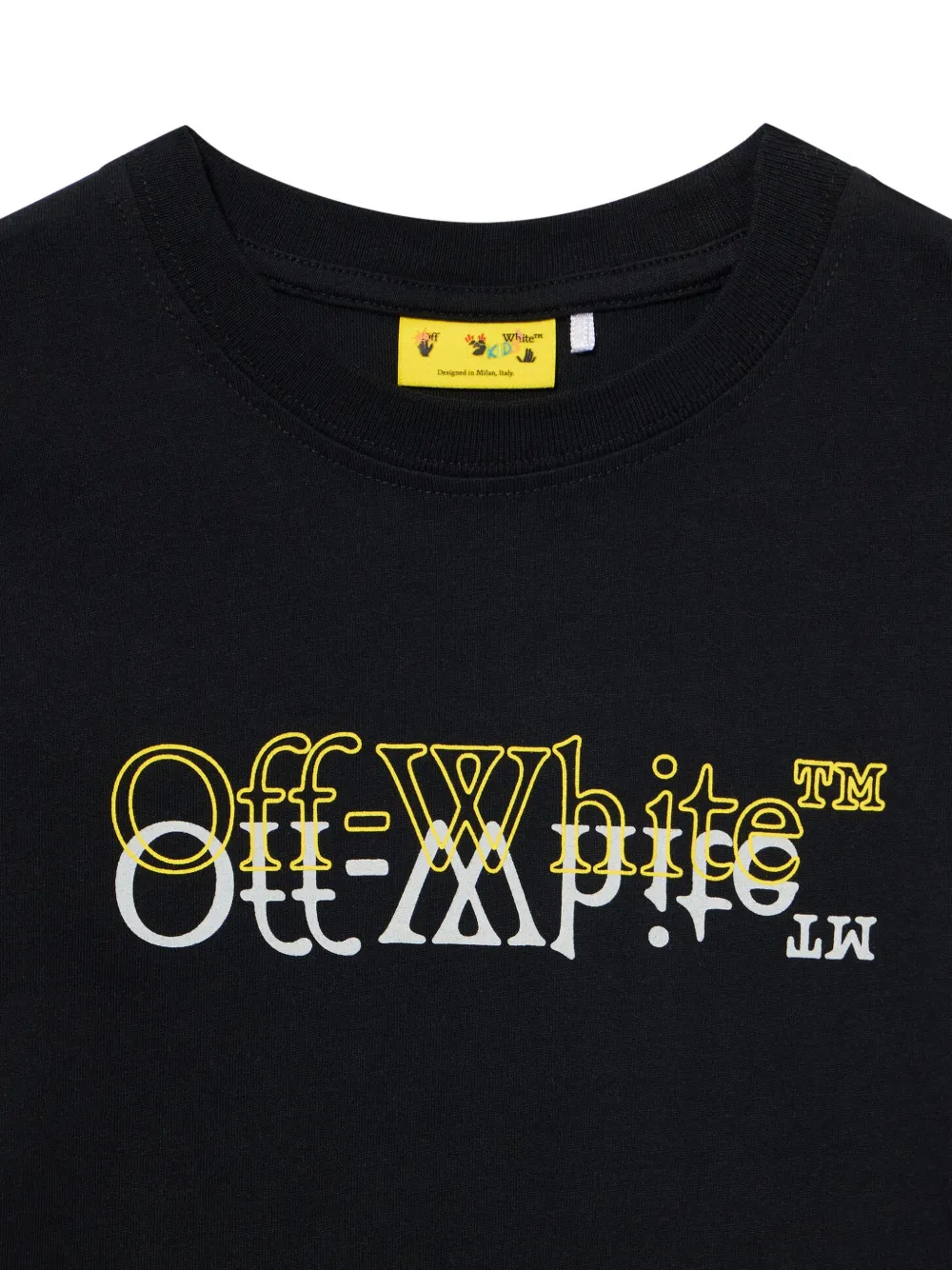 Off-White Kids Big Bookish T-shirt Zwart