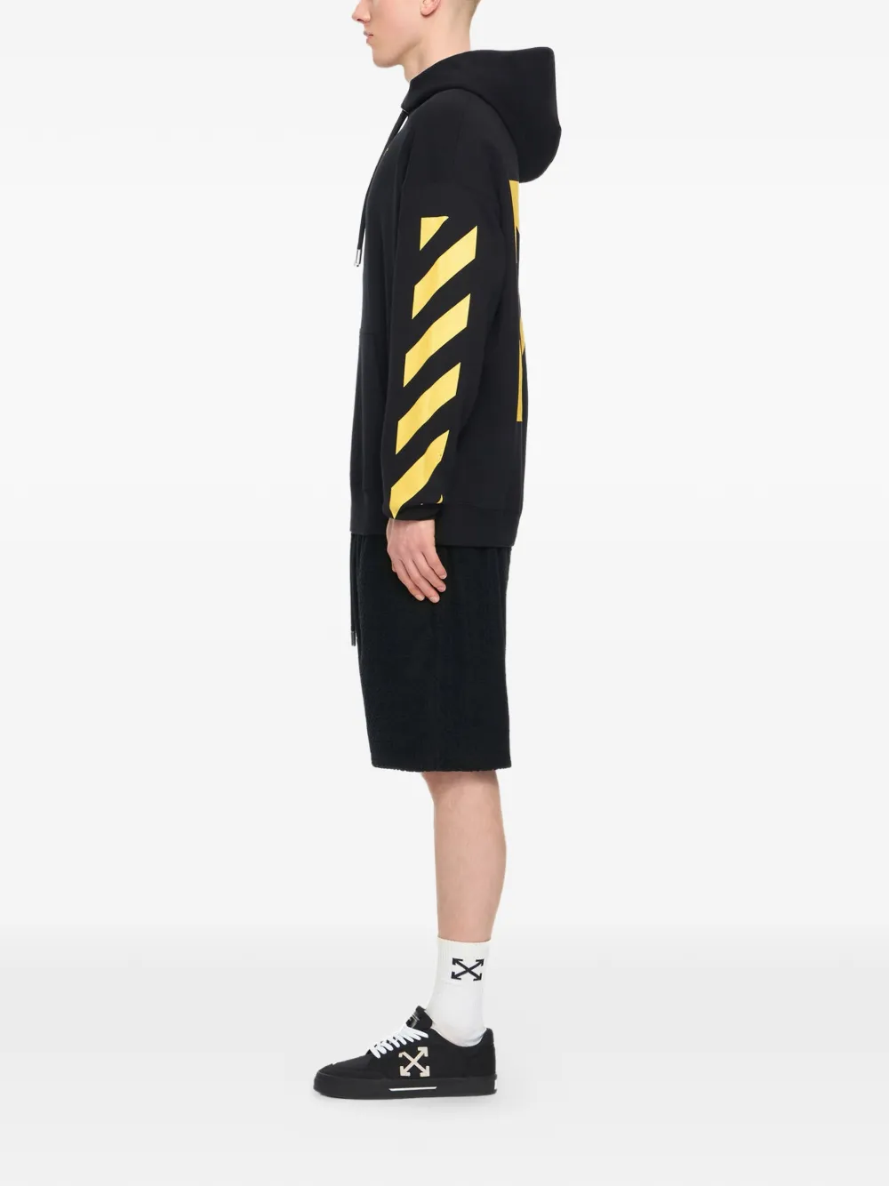 Off-White Hoodie met print Zwart