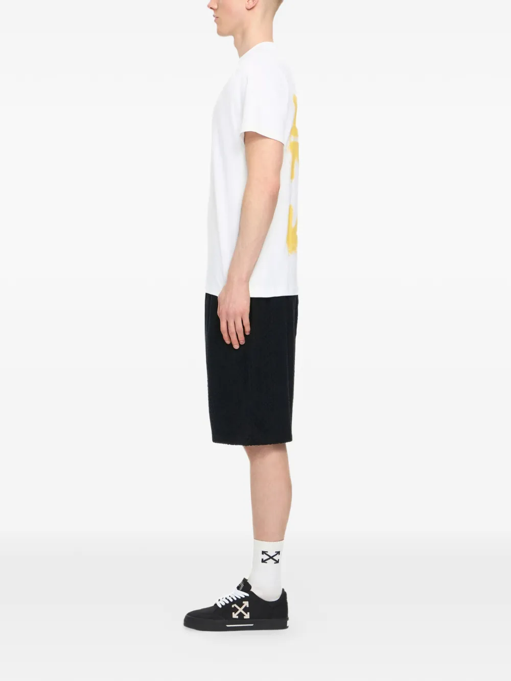 Off-White T-shirt met print Wit