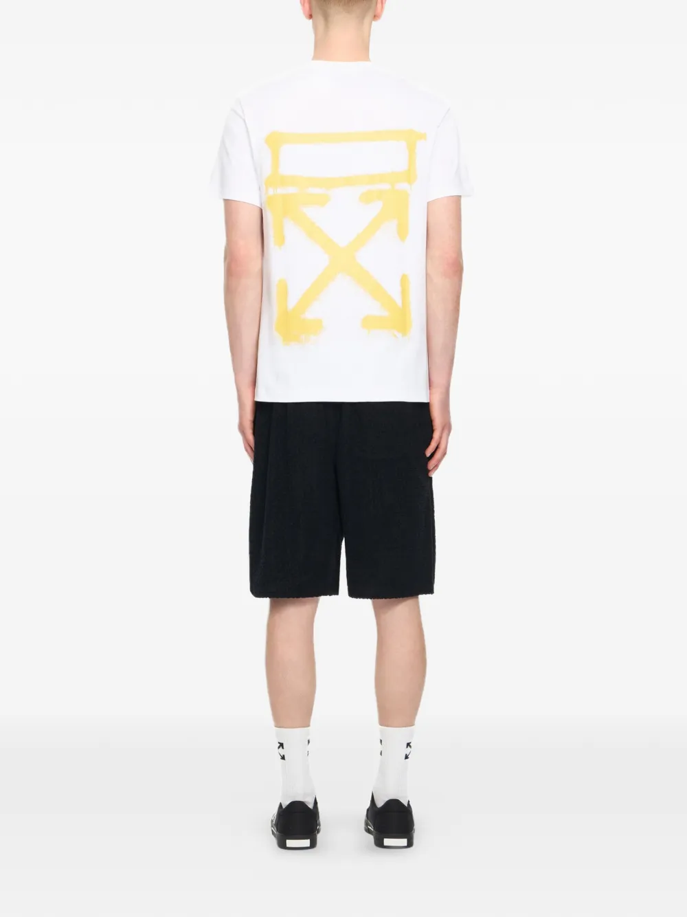 Off-White T-shirt met print Wit