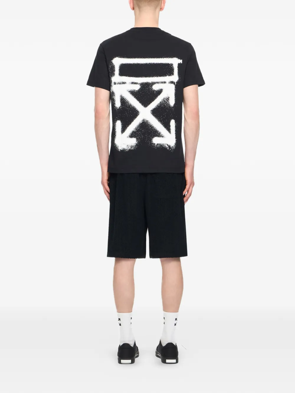 Off-White T-shirt met print Zwart