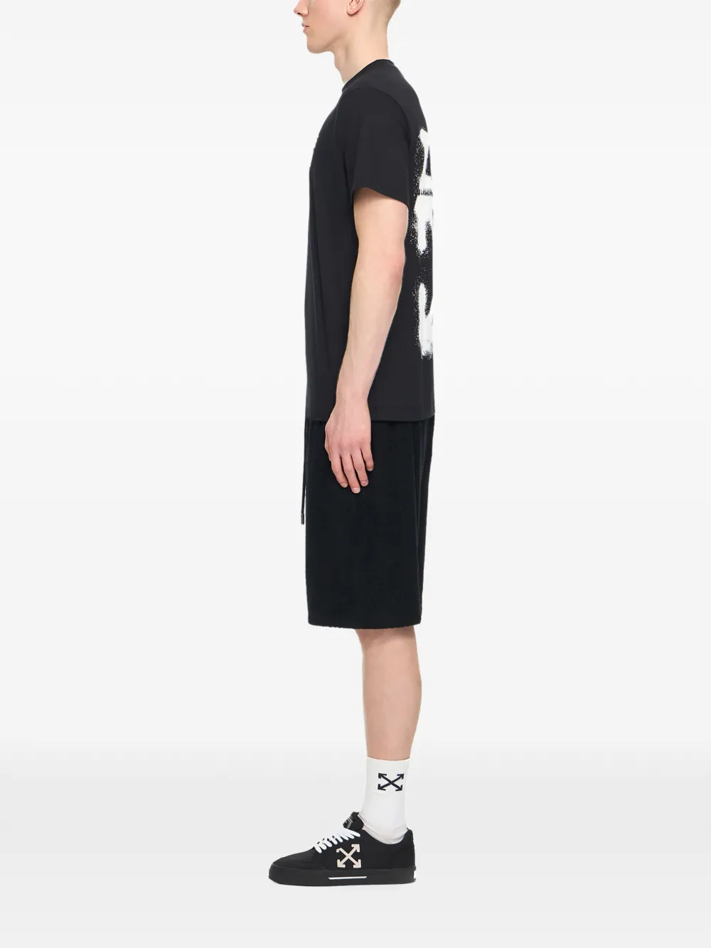 Off-White T-shirt met print Zwart