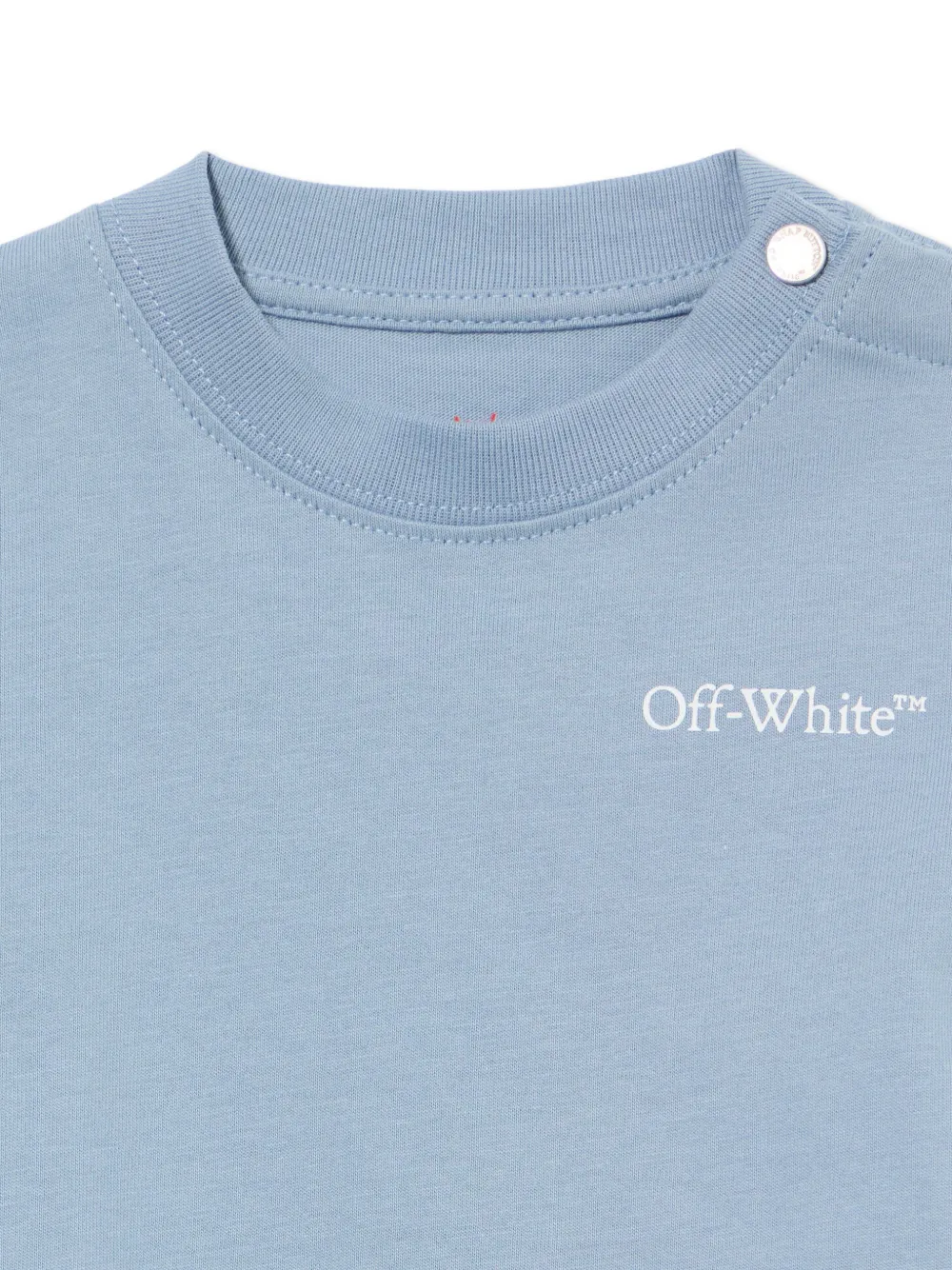 Off-White Kids Scribble T-shirt met Diag-print Blauw