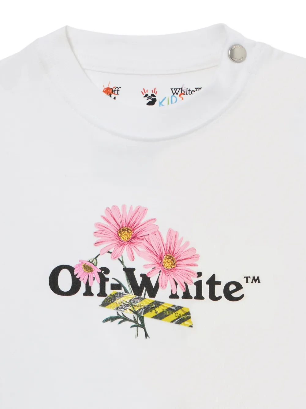 Off-White Kids T-shirt met madeliefjesprint Wit
