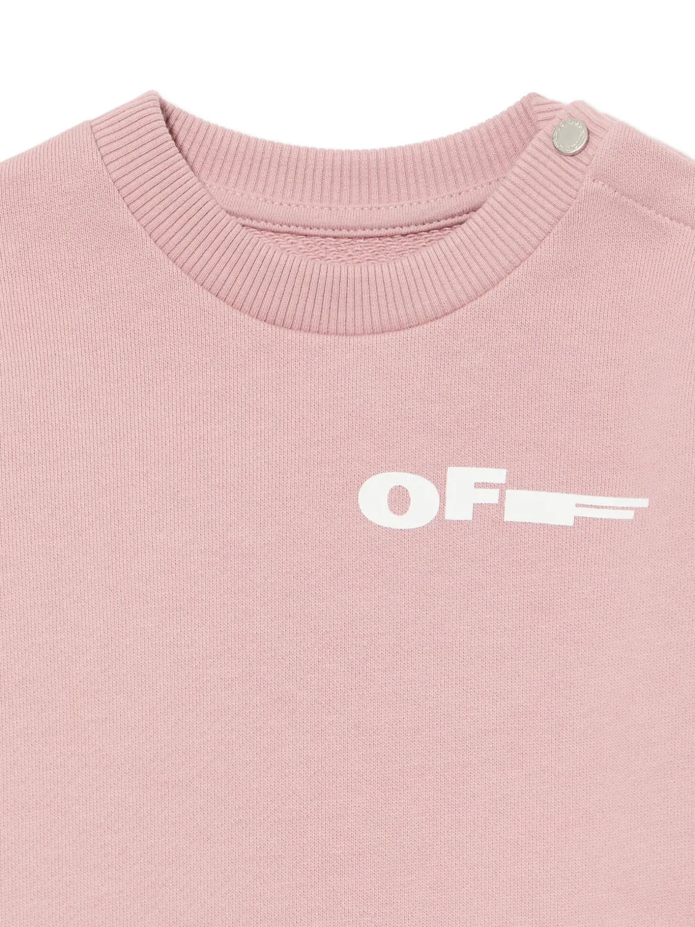 Off-White Kids Sweater met logoprint Roze